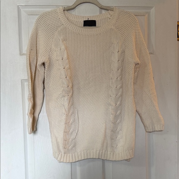 Cynthia Rowley Sweaters - Cynthia Rowley Cream Cable Knit Sweater